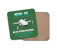 Thumbnail for DJI Mini 4K design on green 1 piece coaster