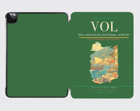 Thumbnail for Nea Anchialos National Airport (VOL) design on green ipad tablet case