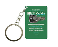 Thumbnail for RB211-535E4 Key Chain design on green key chain