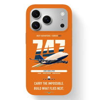 Thumbnail for Boeing 747-400 Dreamlifter design on orange magsafe iphone case
