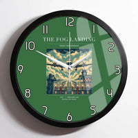 Thumbnail for VINTAGE G4095 - The Fog Landing - Designed Wall Clocks design on green framed