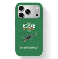 Thumbnail for Erickson S-64F Air Crane design on green magsafe iphone case, for iPhone 17 Pro