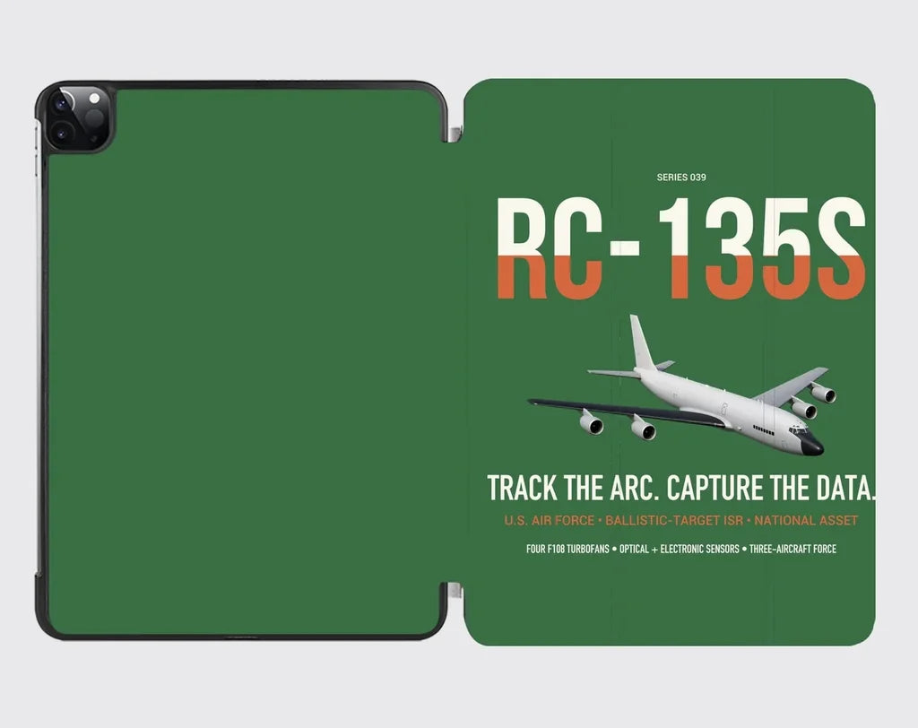 RC-135S Cobra Ball design on green ipad tablet case