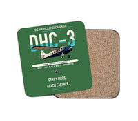 Thumbnail for DHC-3 Otter design on green 1 piece coaster