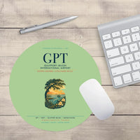 Thumbnail for Gulfport–Biloxi International Airport (GPT) design on light green round mouse pad