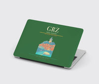 Thumbnail for Graz Airport (GRZ) design on green MacBook case