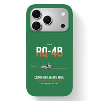 Thumbnail for RQ-4B Global Hawk design on green magsafe iphone case, for iPhone 17 Pro