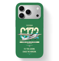 Thumbnail for Cessna 172 Skyhawk design on green magsafe iphone case, for iPhone 17 Pro