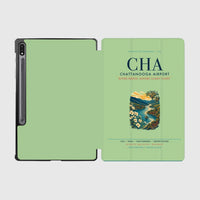 Thumbnail for Chattanooga Airport (CHA) design on light green samsung tablet tablet case