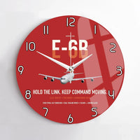 Thumbnail for E-6B Mercury design on red no frame wall clock