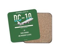 Thumbnail for McDonnell Douglas DC-10 design on green 1 piece coaster