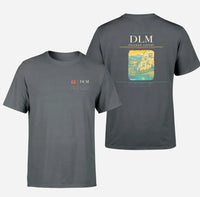 Thumbnail for Dalaman Airport (DLM) design printed on gray double-side t-shirt