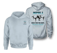 Thumbnail for DJI Inspire 2 design on light blue hoodie