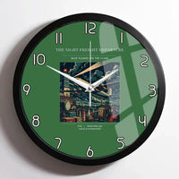 Thumbnail for VINTAGE G4248 - The Night Freight Departure - Designed Wall Clocks design on green framed