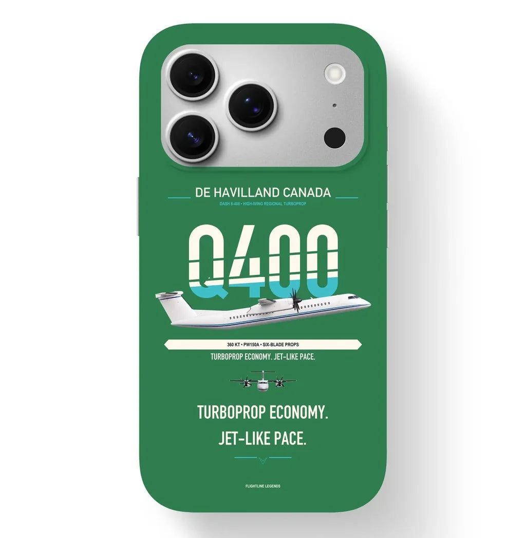 Dash 8-400 Case design on green iphone case