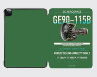 Thumbnail for GE90-115B design on green ipad tablet case