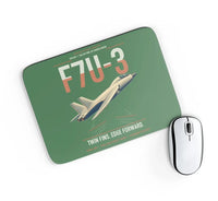 Thumbnail for F7U-3 Cutlass design on green rectangle mouse pad