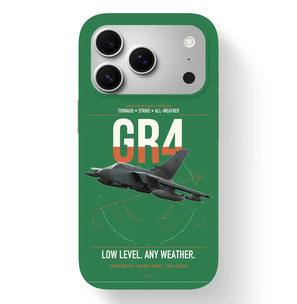 Panavia Tornado GR4 design on green magsafe iphone case, for iPhone 17 Pro