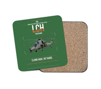 Thumbnail for HAL LCH Prachand design on green 1 piece coaster
