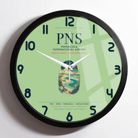 Thumbnail for Pensacola International Airport (PNS) design on light green framed wall clock