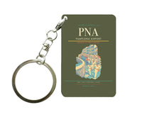 Thumbnail for Pamplona Airport (PNA) design on green army key chain