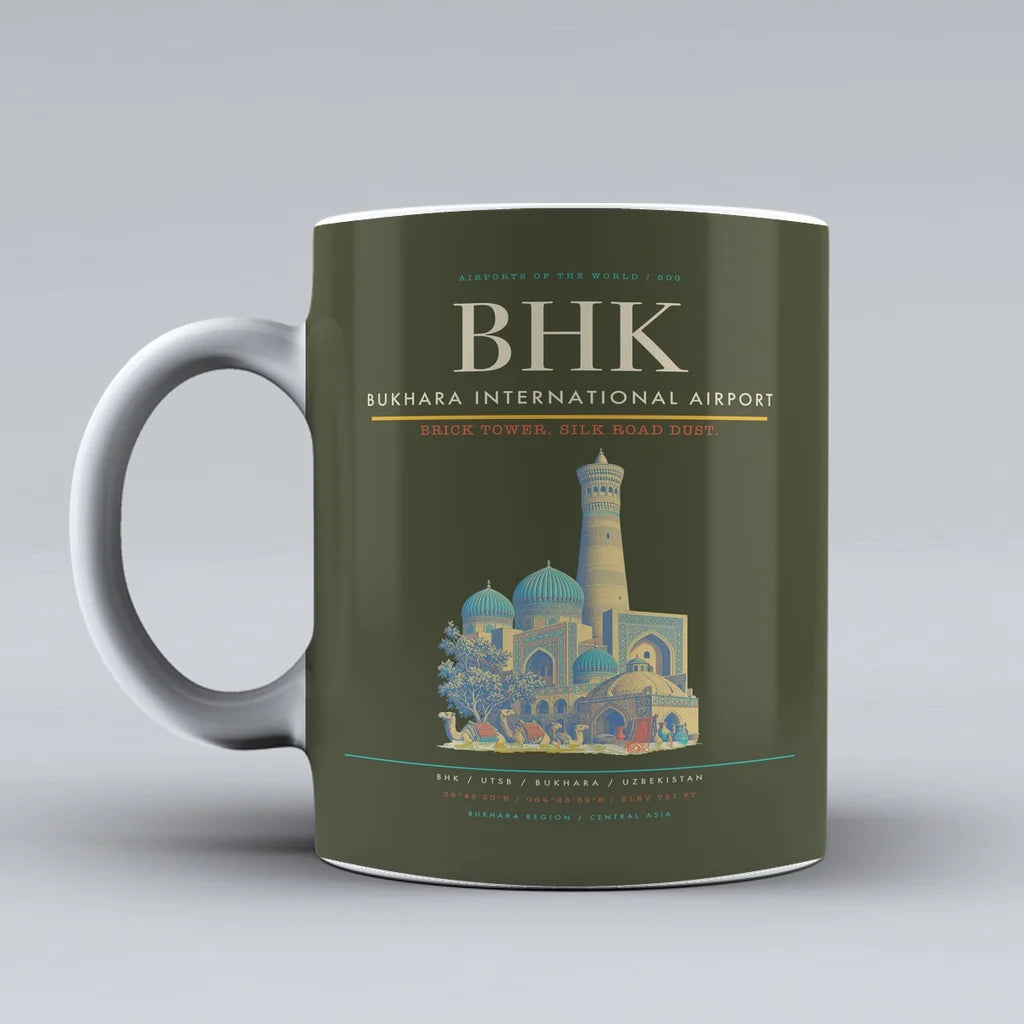 Bukhara International Airport BHK Mug - Green Army