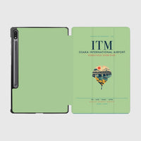 Thumbnail for Osaka International Airport (ITM) design on light green samsung tablet tablet case
