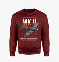 Thumbnail for Hawker Tempest Mk V design on wine red sweatshirt