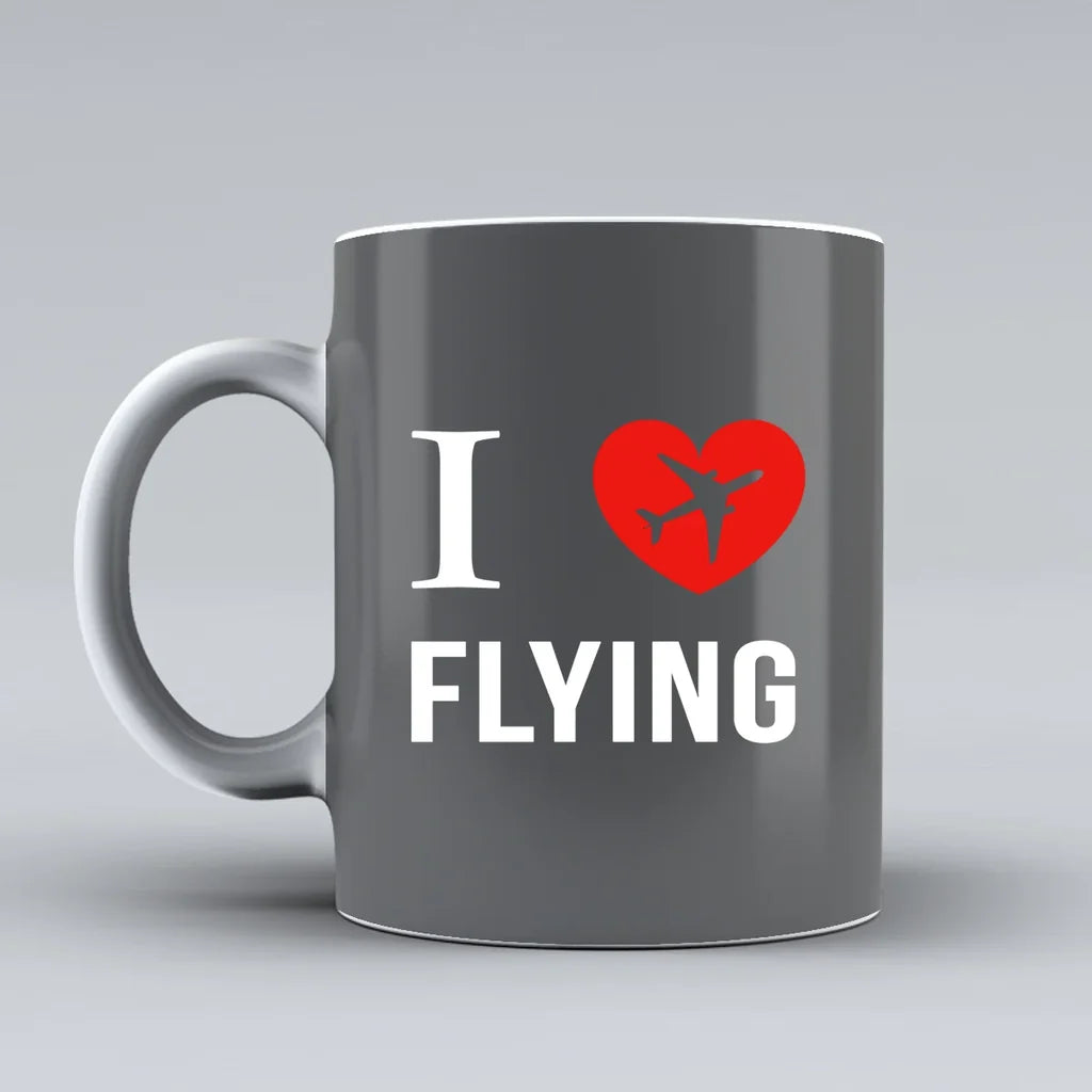 Customisable I Love Flying Mug - view 8