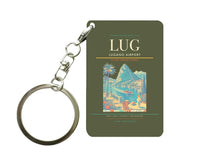 Thumbnail for Lugano Airport (LUG) design on green army key chain