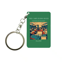 Thumbnail for VINTAGE G4229 - The Cabin Radio Hour - Designed Key Chain design on green