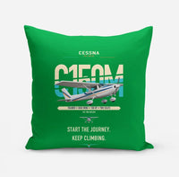 Thumbnail for Cessna 150M design on green pillow