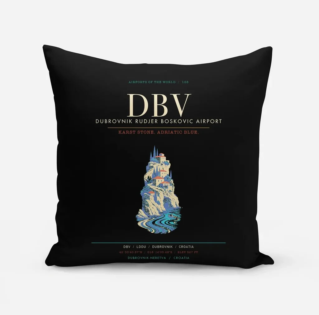 Dubrovnik Ruer Boskovic Airport DBV - Karst Adriatic Stone Current - Black