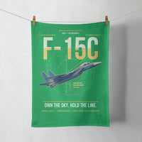 Thumbnail for F-15C Eagle design on green towel