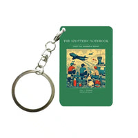 Thumbnail for VINTAGE G4384 - The Spotters' Notebook - Designed Key Chain design on green