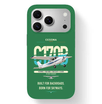Thumbnail for Cessna 170B design on green magsafe iphone case, for iPhone 17 Pro