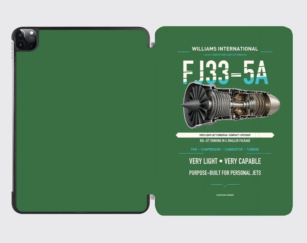 FJ33-5A design on green ipad tablet case
