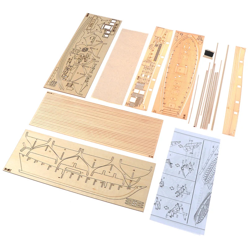 Halco Handmade Wooden Sailboat DIY Model - view 8