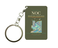 Thumbnail for Ireland West Airport Knock (NOC) design on green army key chain