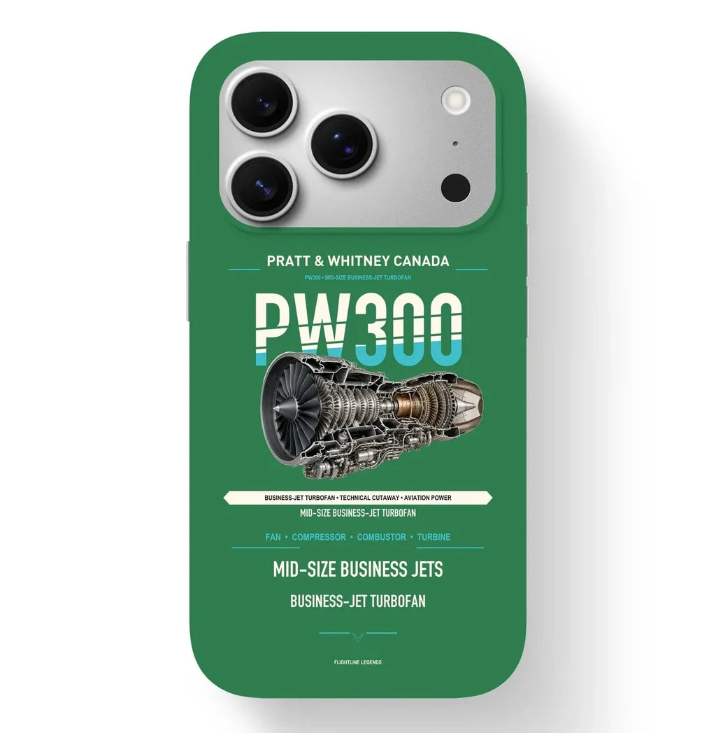PW300 Case design on green iphone case