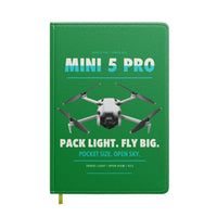 Thumbnail for DJI Mini 5 Pro design on green notebook