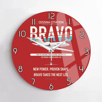 Thumbnail for Cessna Citation Bravo design on red no frame wall clock