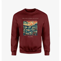 Thumbnail for VINTAGE G4411 - The Dawn Patrol Of Gulls - Designed Sweatshirts design on winered