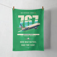 Thumbnail for Boeing 767-300F design on green towel
