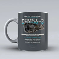 Thumbnail for Mug design on gray cfm56 3