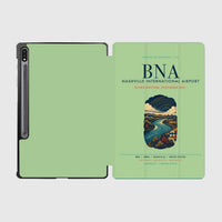 Thumbnail for Nashville International Airport (BNA) design on light green samsung tablet tablet case