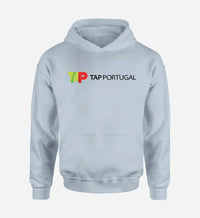 Thumbnail for TAP Portugal Airlines logo on light blue single side hoodie