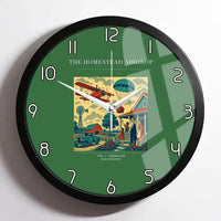 Thumbnail for VINTAGE G4199 - The Homestead Airdrop - Designed Wall Clocks design on green framed