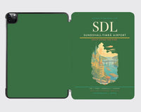 Thumbnail for Sundsvall-Timrå Airport (SDL) design on green ipad tablet case