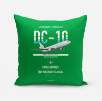 Thumbnail for McDonnell Douglas DC-10 design on green pillow
